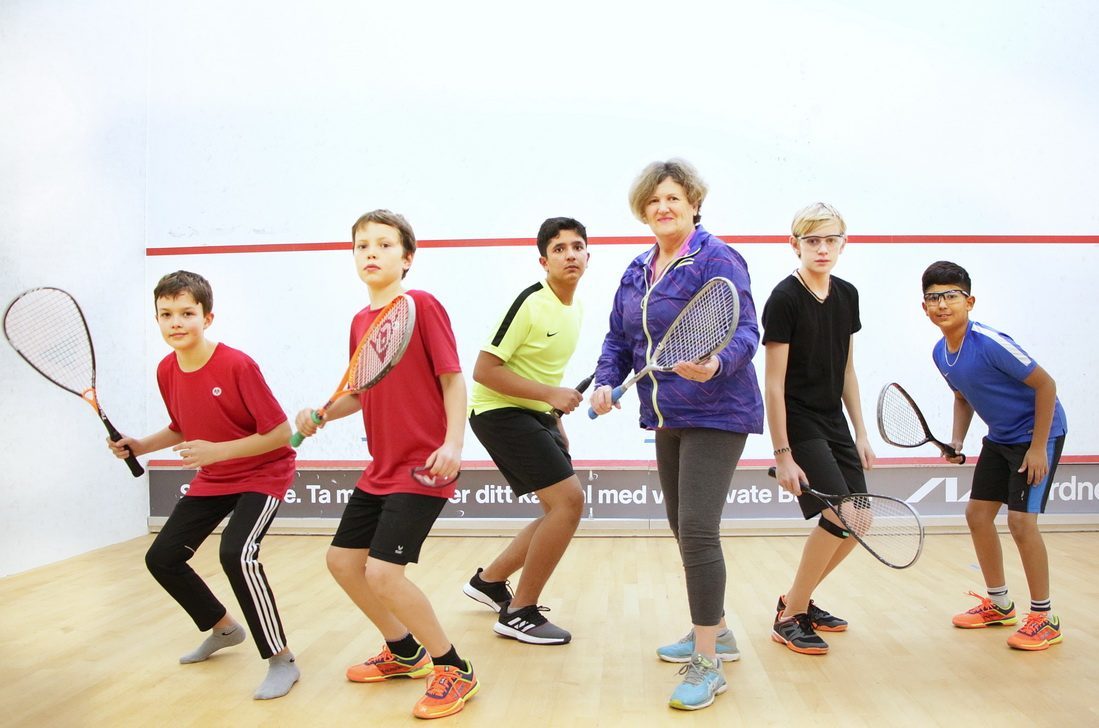 Tips for engaging children in squash - David and Alison Fear, Club Malmoe