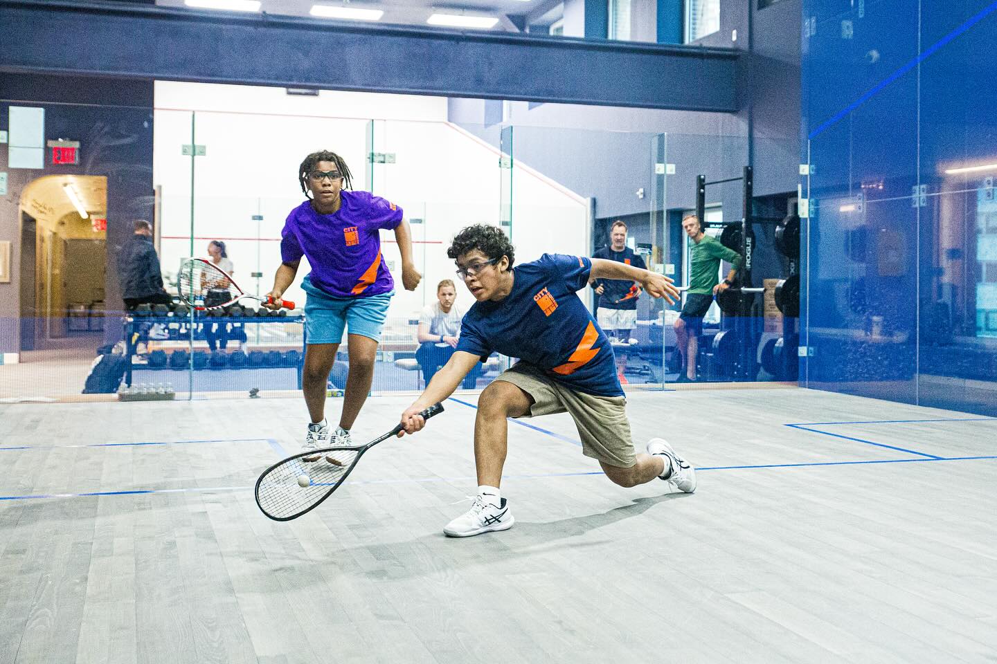 Open Squash - with  a membership model for those who can afford to play and those who can't