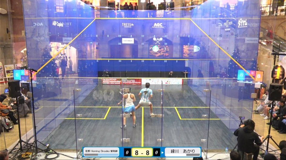 glass show court with UV-Curable Inkjet Printing