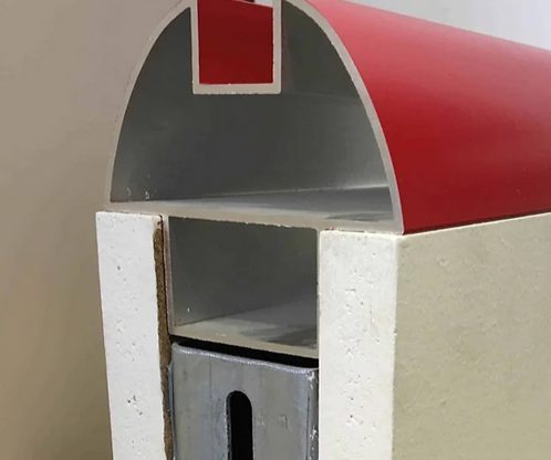 Wall model of a sand filled squash court wall