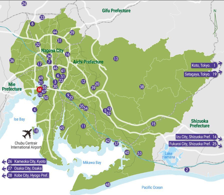 venue map of the Asian Games 2026