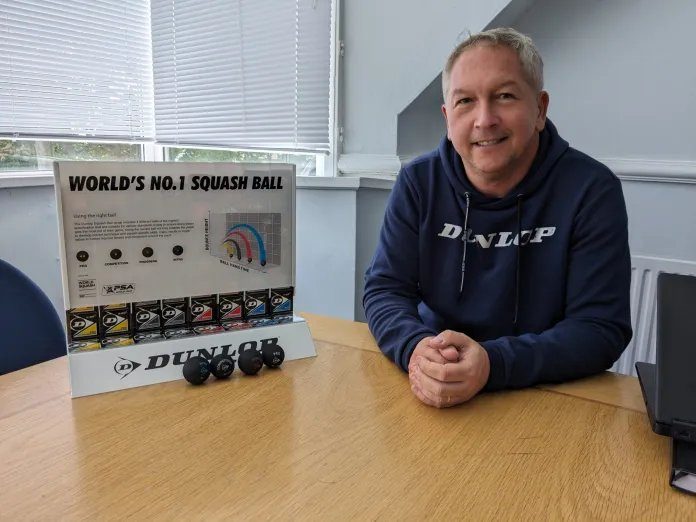 Dunlop’s Global Squash Manager Stephen Heatley