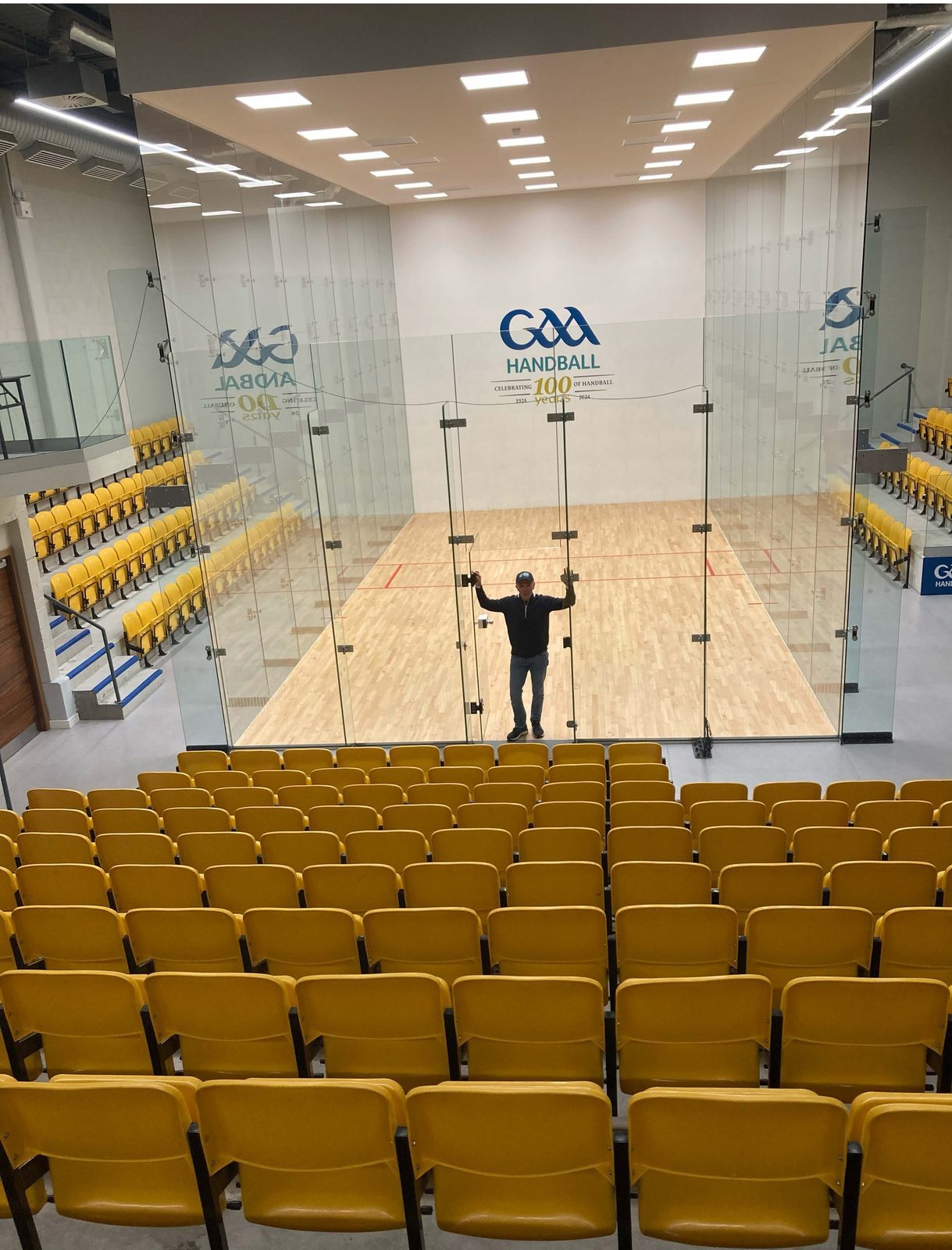 Vincent Bradley in the National Handball Center, Dublin