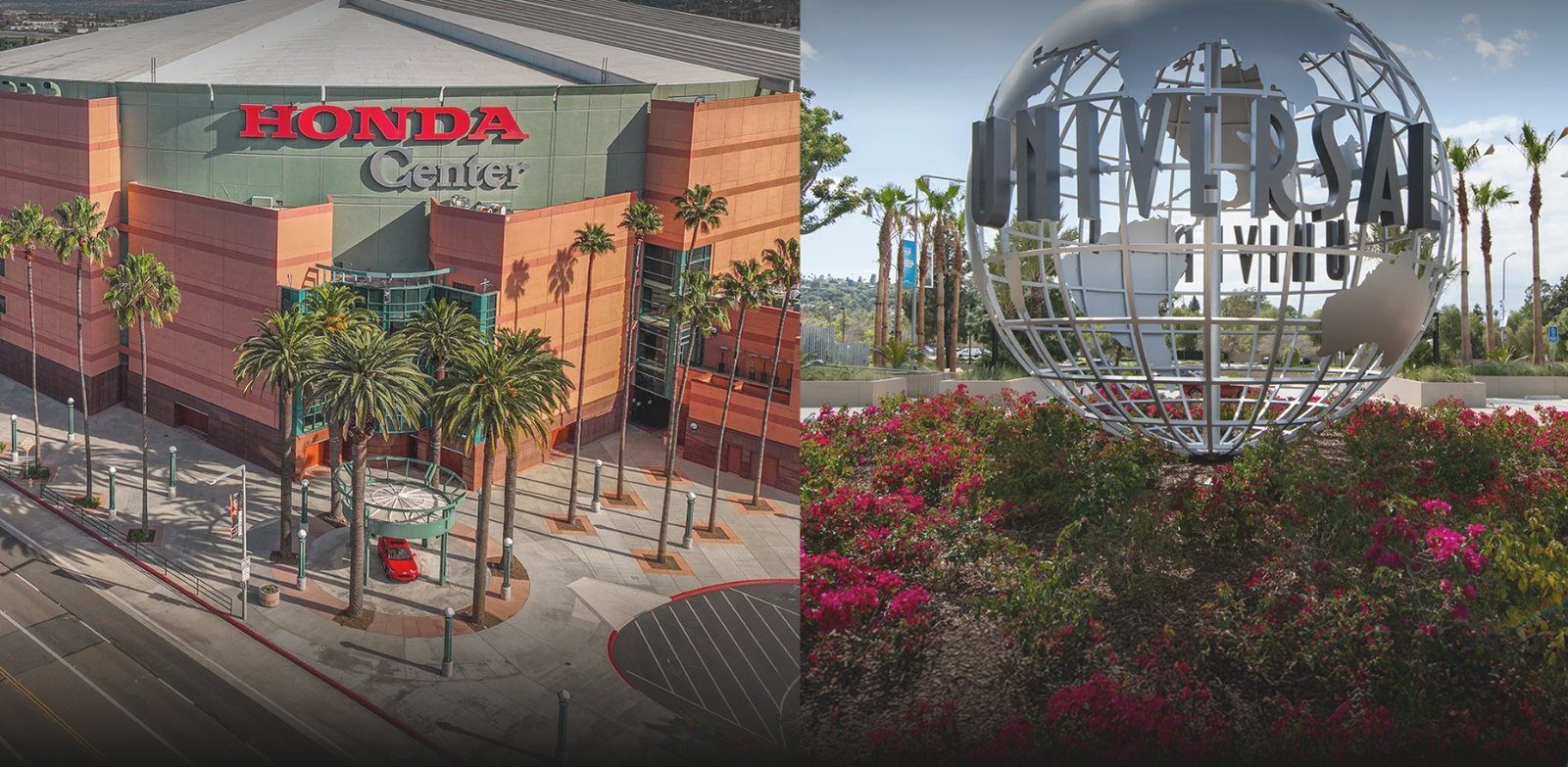 The Honda Center in Anaheim, California, and the Universal Studios globe in Los Angeles – the first competition venues to carry naming rights for the LA28 Olympic and Paralympic Games, with Honda Center hosting Olympic Volleyball and Comcast Squash Center at Universal Studios hosting Squash’s Olympic debut.