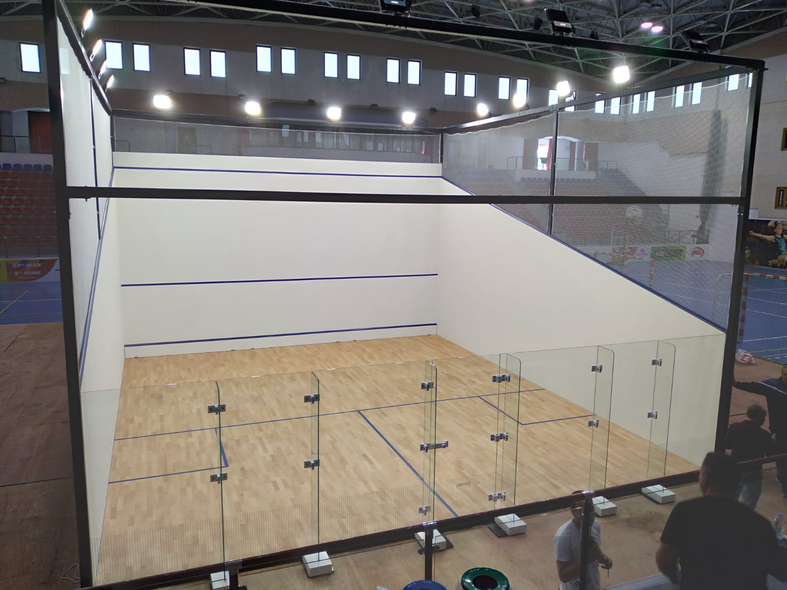 Courtwall System Court temporary built for the Samall Nations Games in Malta 2024