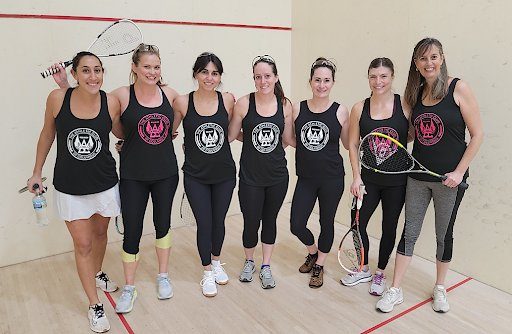 Players pose after designing their shirts